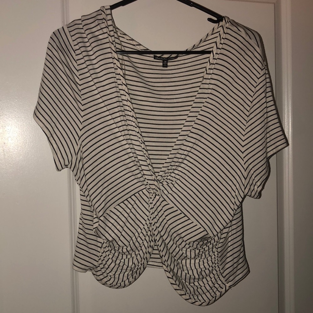 Striped crop top